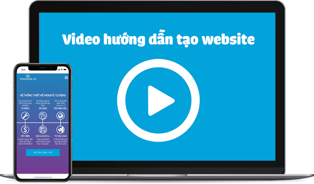 Video hướng dẫn tạo website tại TrangWeb.COM